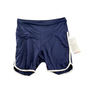 NWT Speedo Eco Endurance Navy Blue Athletic Shorts Womens Size S P
